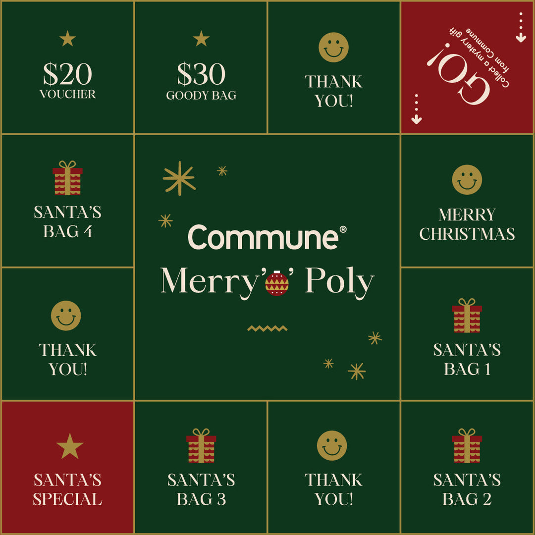 🎄 Step Into the Festivities with Commune’s Merry-Poly This Christmas!